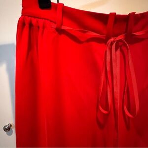 ADEAM Scarlet Red Trousers wide leg